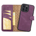 Bouletta Apple iPhone 14 Series Detachable Leather Wallet Case Darker Color - MW