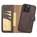 Bouletta Apple iPhone 14 Series Detachable Leather Wallet Case Darker Color - MW