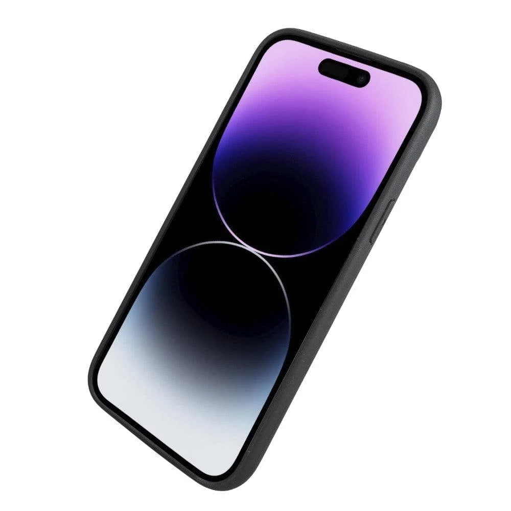 Bouletta Apple iPhone 14 Series Leather Back Cover with Stand iPhone 14 Pro Max / Black