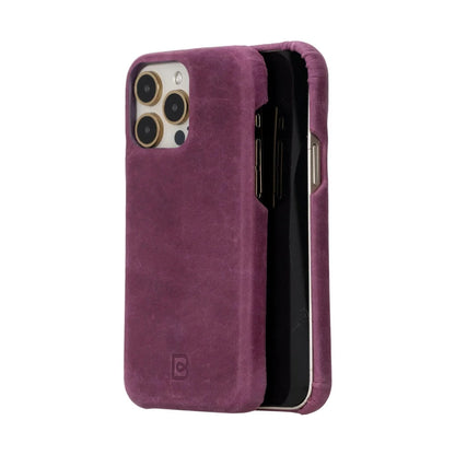 Bouletta Apple iPhone 15 Series Full Leather Coating Back Cover