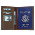 Bouletta Arden Leather Passport Holder Black