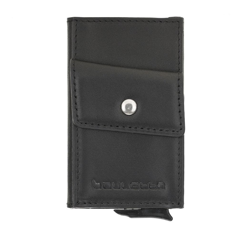 Bouletta Austin Leather Mechanical Coin Card Holder