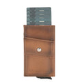 Bouletta Austin Leather Mechanical Coin Card Holder