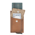 Bouletta Austin Leather Mechanical Coin Card Holder