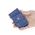 Bouletta Austin Leather Mechanical Coin Card Holder