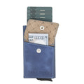 Bouletta Austin Leather Mechanical Coin Card Holder