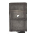 Bouletta Austin Leather Mechanical Coin Card Holder