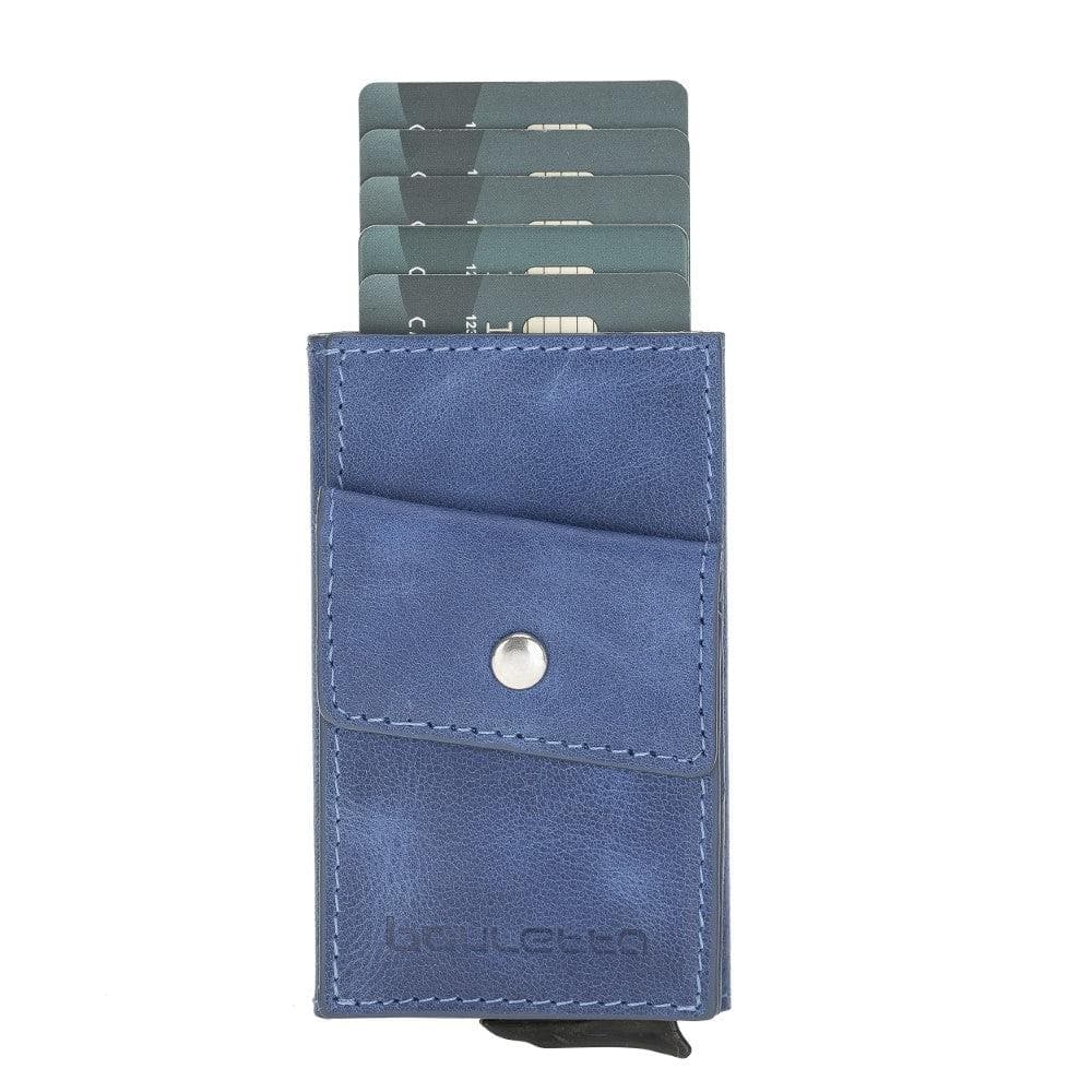 Bouletta Austin Leather Mechanical Coin Card Holder