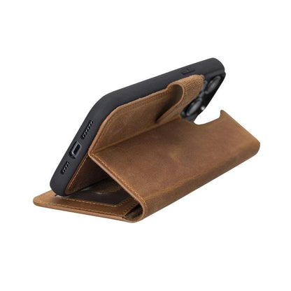 Magic iPhone 14 Pro Detachable Leather Wallet Case