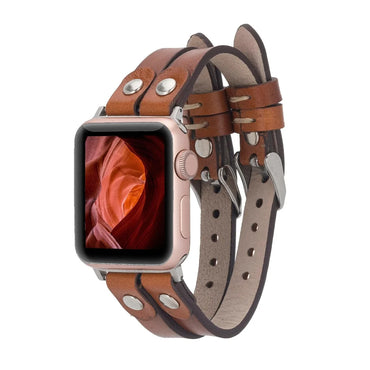 Durham Ely Double Lederarmband für Apple Watch aus echtem Leder