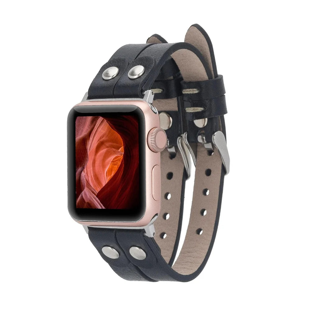 Durham Ely Double Lederarmband für Apple Watch aus echtem Leder
