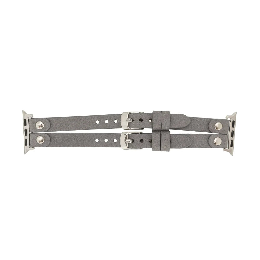 Durham Ely Double Lederarmband für Apple Watch aus echtem Leder