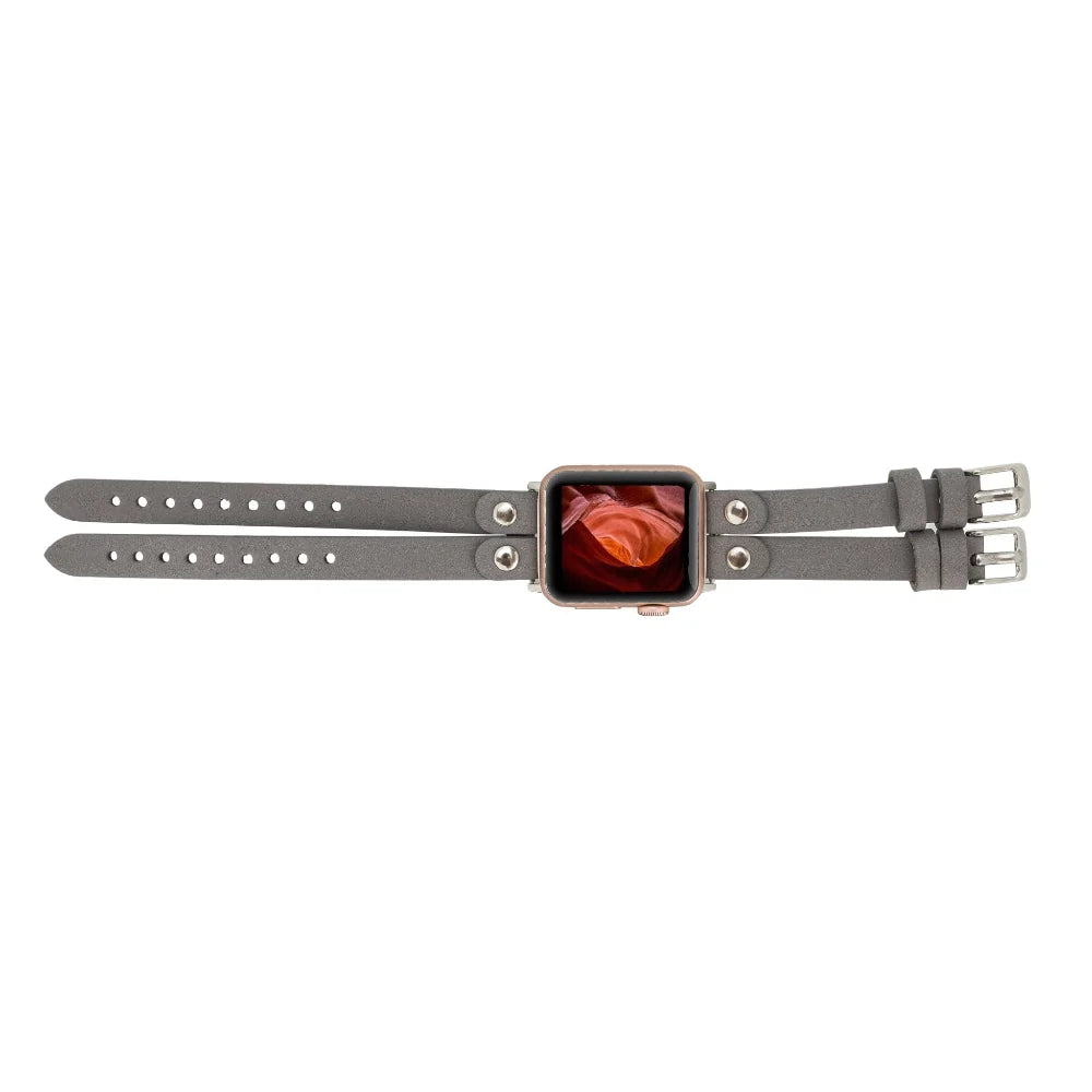 Durham Ely Double Lederarmband für Apple Watch aus echtem Leder