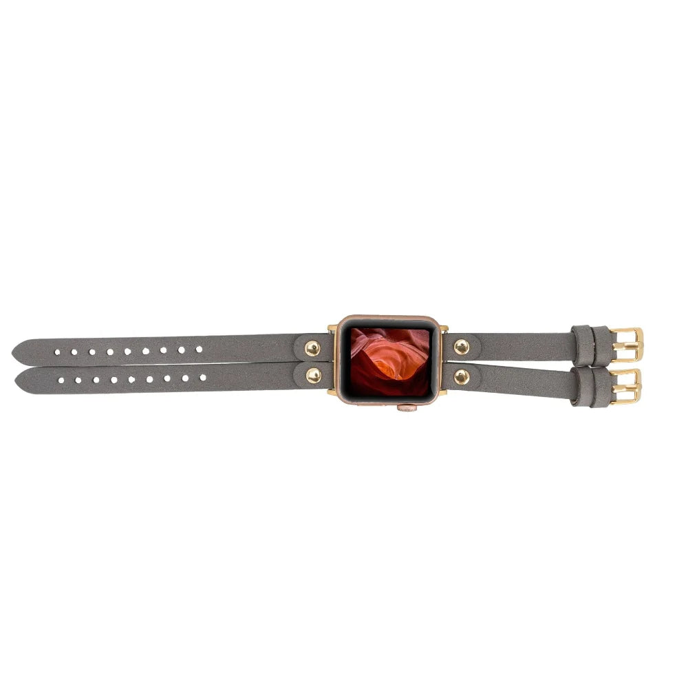 Durham Ely Double Lederarmband für Apple Watch aus echtem Leder