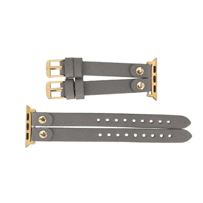 Durham Ely Double Lederarmband für Apple Watch aus echtem Leder