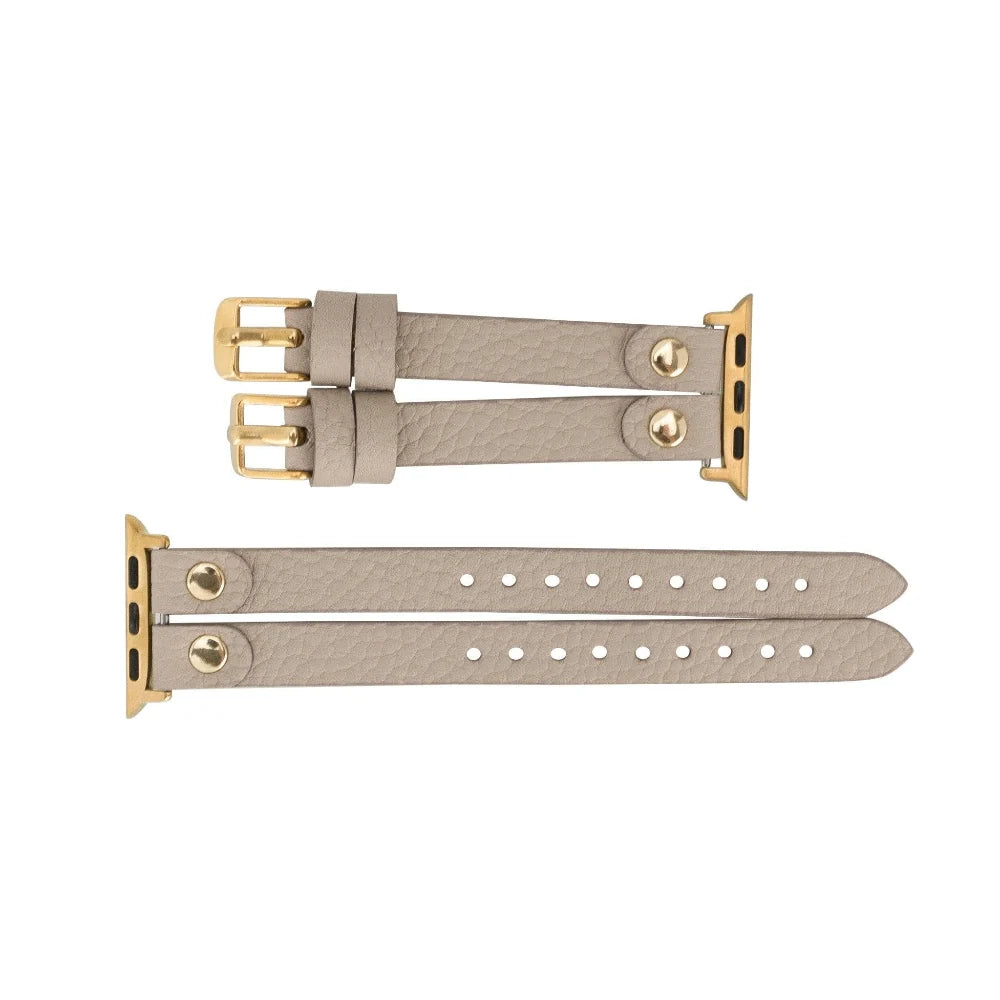 Durham Ely Double Lederarmband für Apple Watch aus echtem Leder
