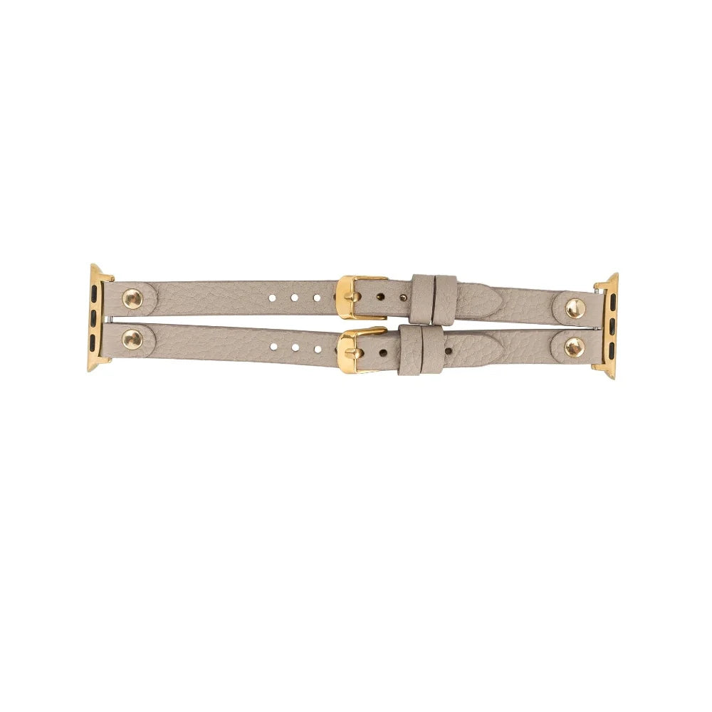 Durham Ely Double Lederarmband für Apple Watch aus echtem Leder