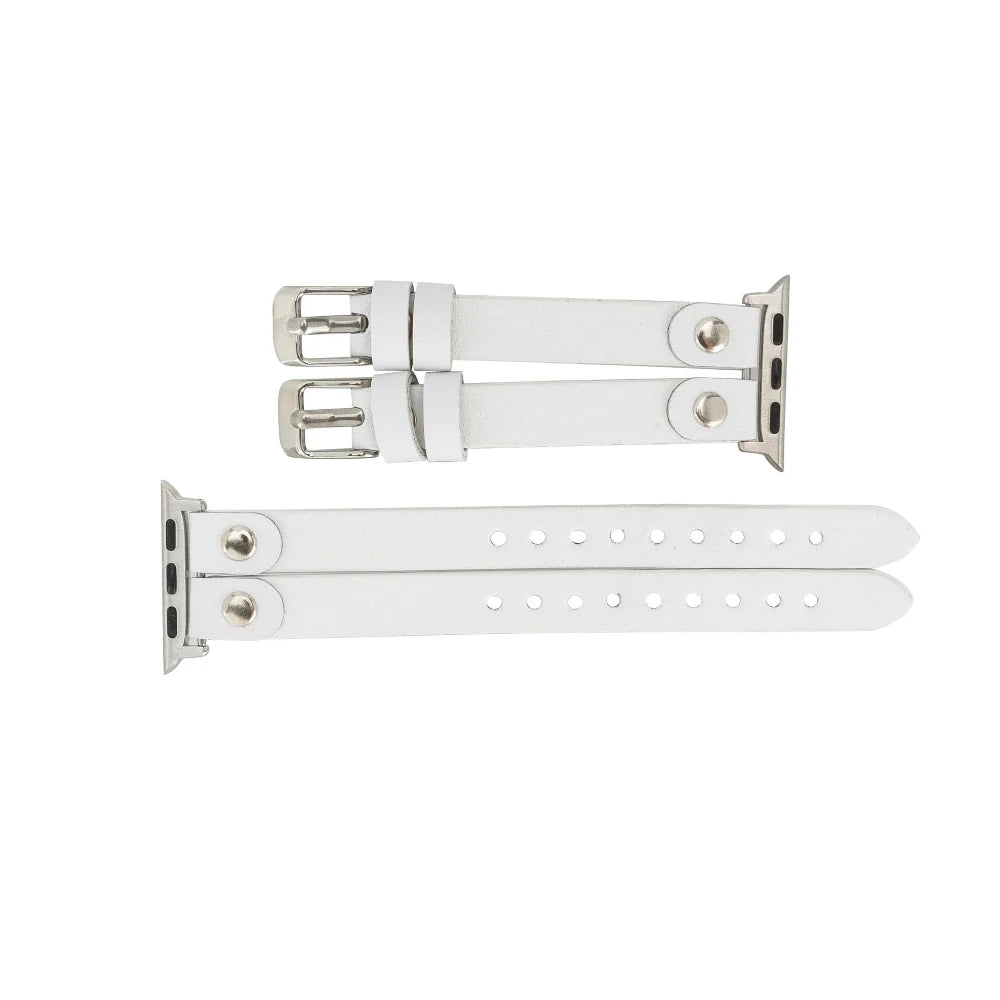 Durham Ely Double Lederarmband für Apple Watch aus echtem Leder