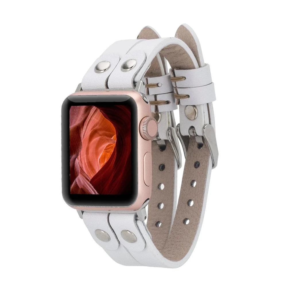 Durham Ely Double Lederarmband für Apple Watch aus echtem Leder