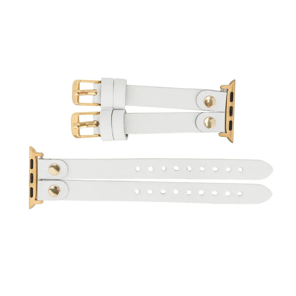 Durham Ely Double Lederarmband für Apple Watch aus echtem Leder