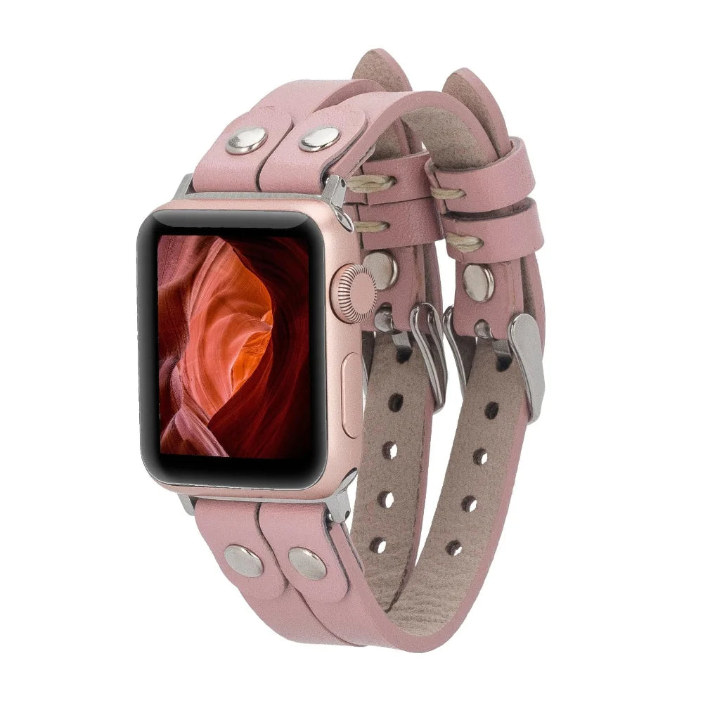 Durham Ely Double Lederarmband für Apple Watch aus echtem Leder