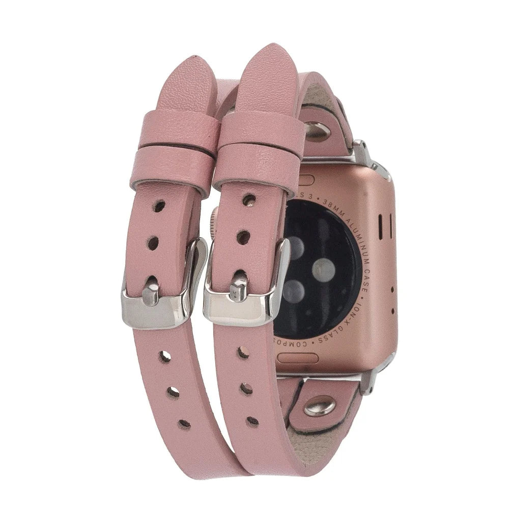 Durham Ely Double Lederarmband für Apple Watch aus echtem Leder