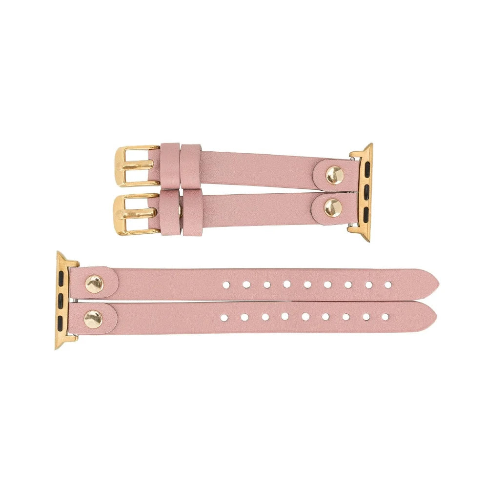 Durham Ely Double Lederarmband für Apple Watch aus echtem Leder