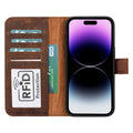 iPhone 15 Series Leather Wallet Case