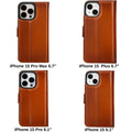 iPhone 15 Series Leather Wallet Case