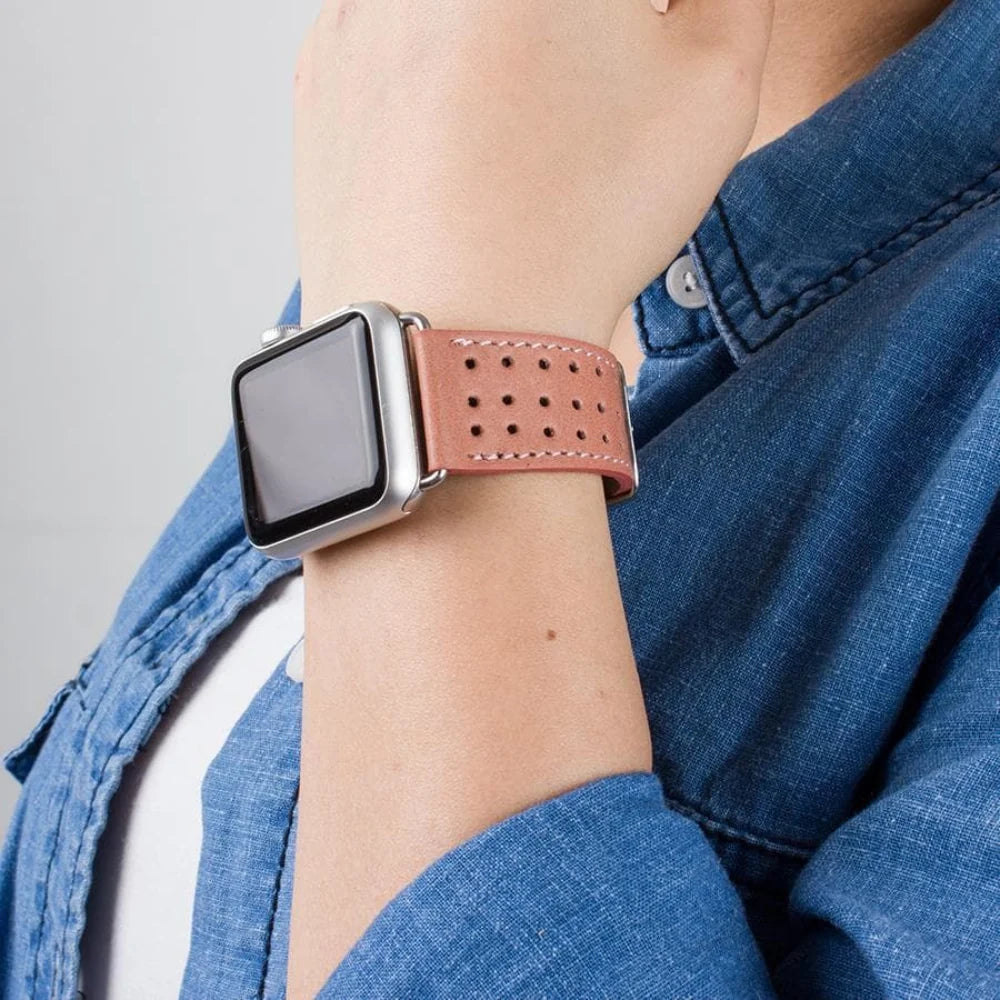 87011 Lederarmband für Apple Watch aus echtem Leder