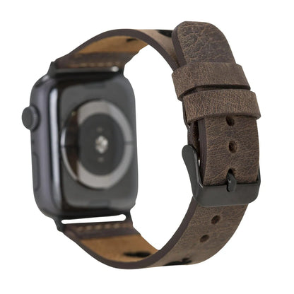 Avesta Lederarmband für Apple Watch aus echtem Leder in Kaffeebraun