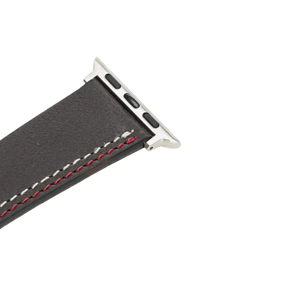BA3 Lederarmband für Apple Watch aus echtem Leder in Braun