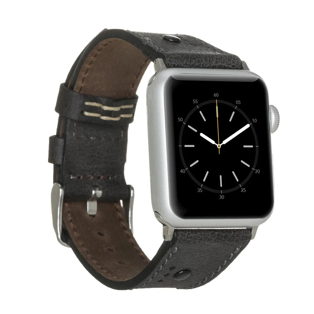 BA4 Lederarmband für Apple Watch aus echtem Leder