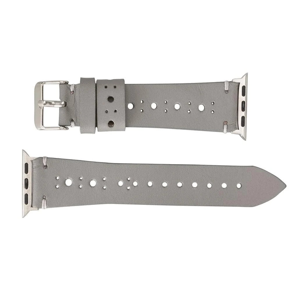 BA8 Lederarmband für Apple Watch aus echtem Leder in Braun