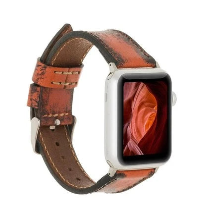Classic Lederarmband für Apple Watch aus echtem Leder