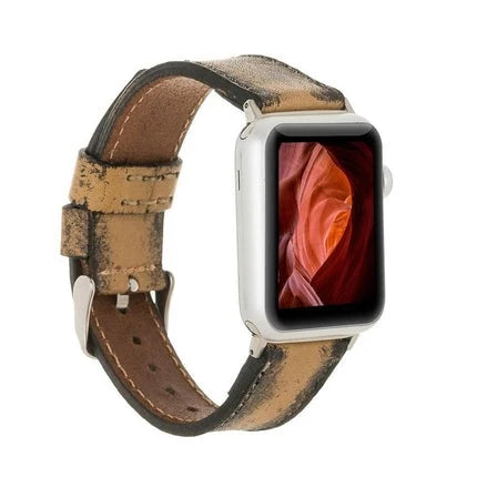 Classic Lederarmband für Apple Watch aus echtem Leder