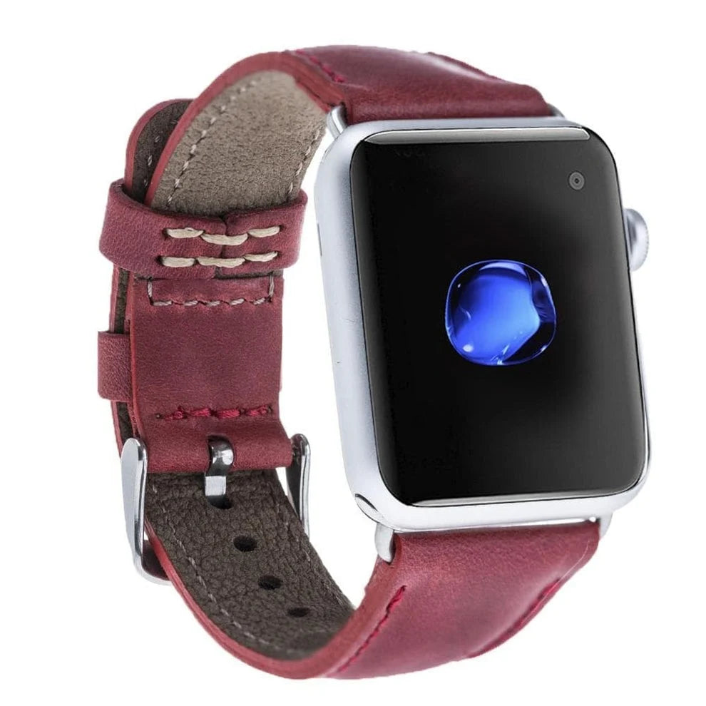 Classic Lederarmband für Apple Watch aus echtem Leder