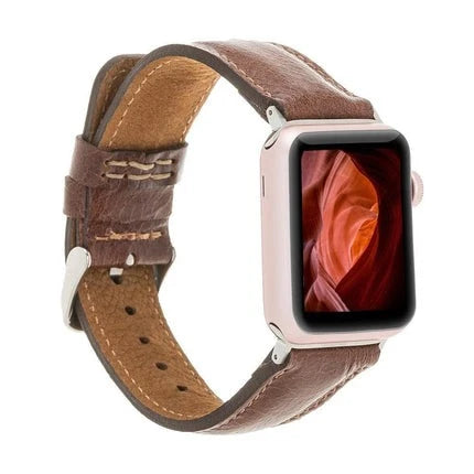 Classic Lederarmband für Apple Watch aus echtem Leder