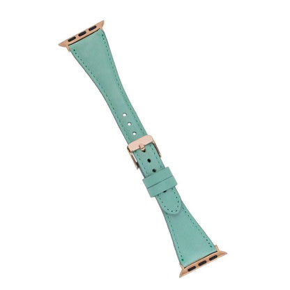 Schmal Lederarmband für Apple Watch aus echtem Leder