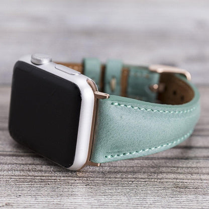 Schmal Lederarmband für Apple Watch aus echtem Leder
