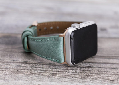 Schmal Lederarmband für Apple Watch aus echtem Leder