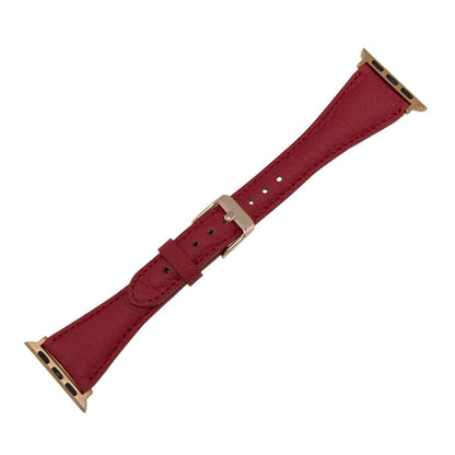 Schmal Lederarmband für Apple Watch aus echtem Leder