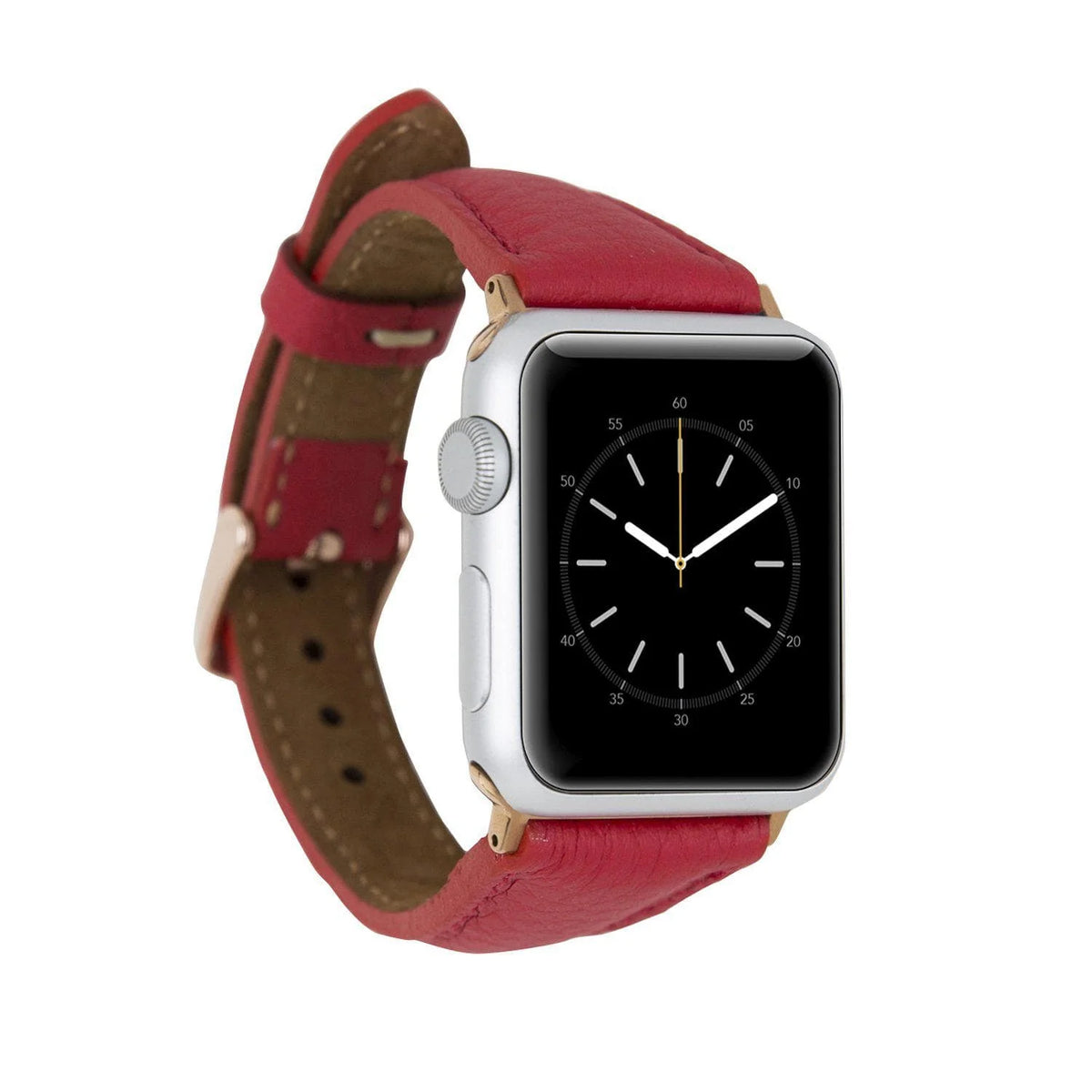 Schmal Lederarmband für Apple Watch aus echtem Leder