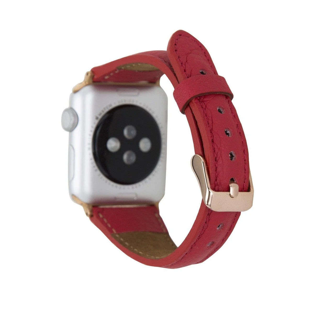 Schmal Lederarmband für Apple Watch aus echtem Leder