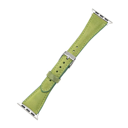 Schmal Lederarmband für Apple Watch aus echtem Leder
