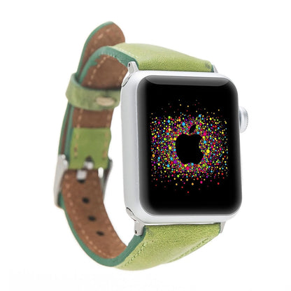 Schmal Lederarmband für Apple Watch aus echtem Leder