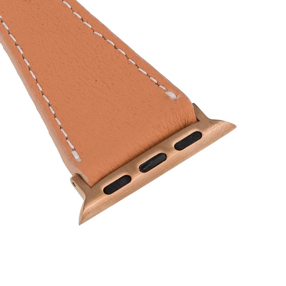 Schmal Lederarmband für Apple Watch aus echtem Leder