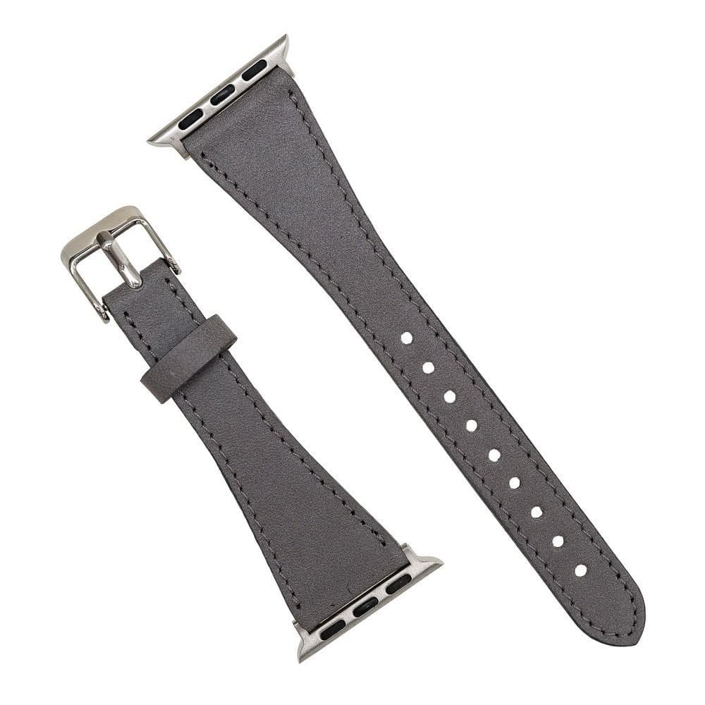 Schmal Lederarmband für Apple Watch aus echtem Leder