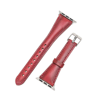 Schmal Lederarmband für Apple Watch aus echtem Leder
