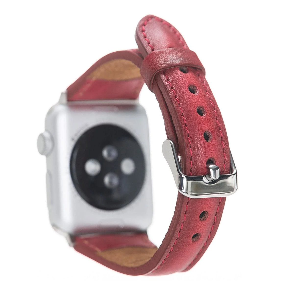 Schmal Lederarmband für Apple Watch aus echtem Leder